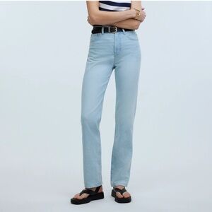 NWT MADEWELL 90s Straight High Rise Light Wash Size 29